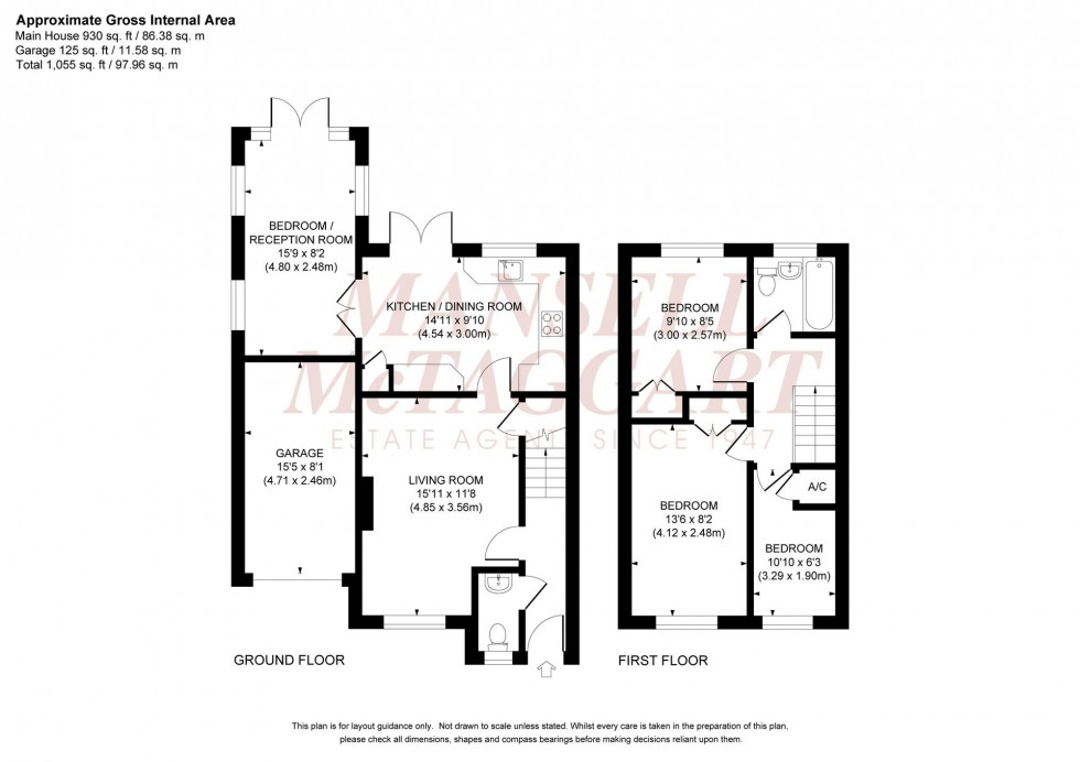 Floorplan for The Acorns, Burgess Hill, RH15