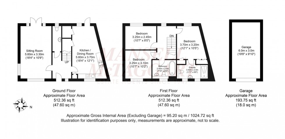 Floorplan for Beeches Way, Faygate, RH12
