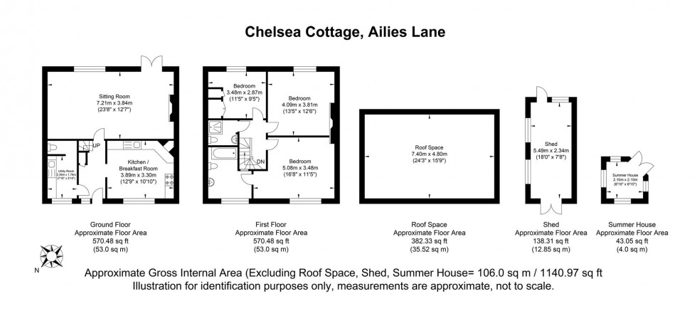 Floorplan for Ailies Lane, East Hoathly, BN8