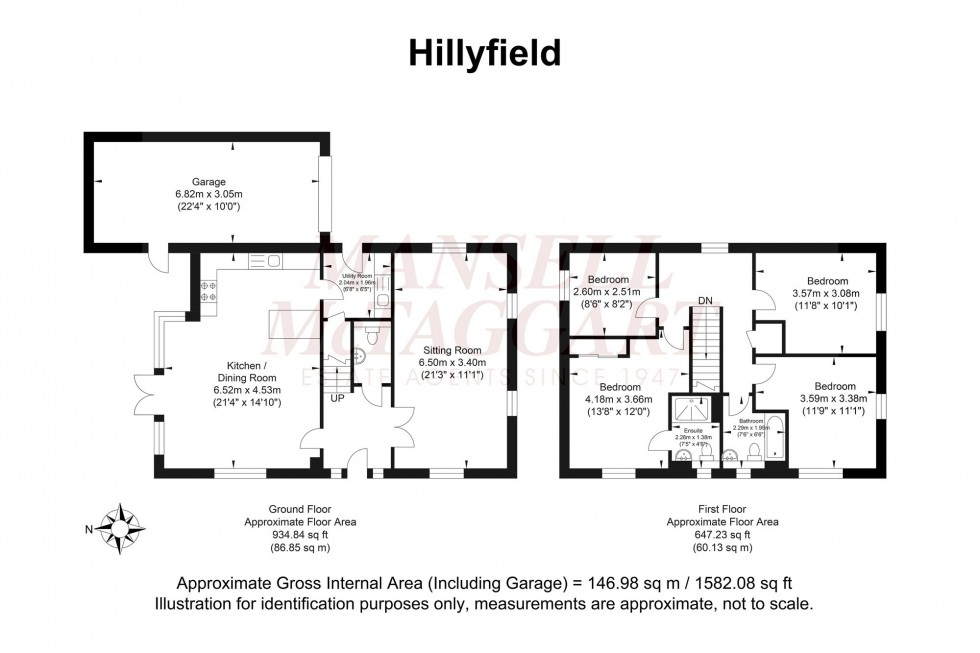 Floorplan for Hillyfield, Billingshurst, RH14