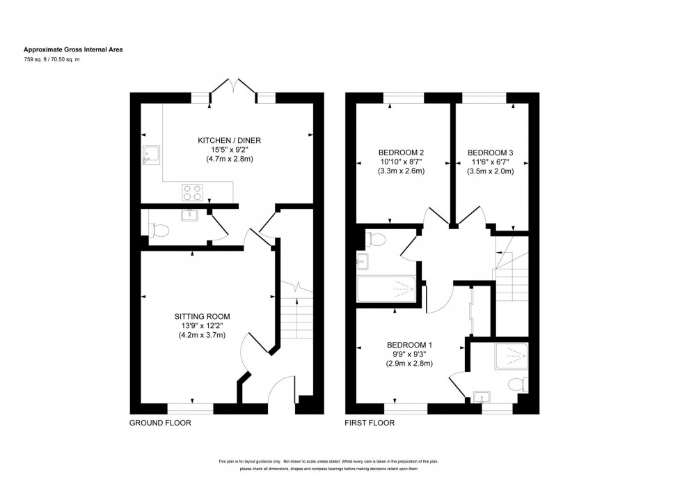 Floorplan for The Nightingales, Haywards Heath, RH17