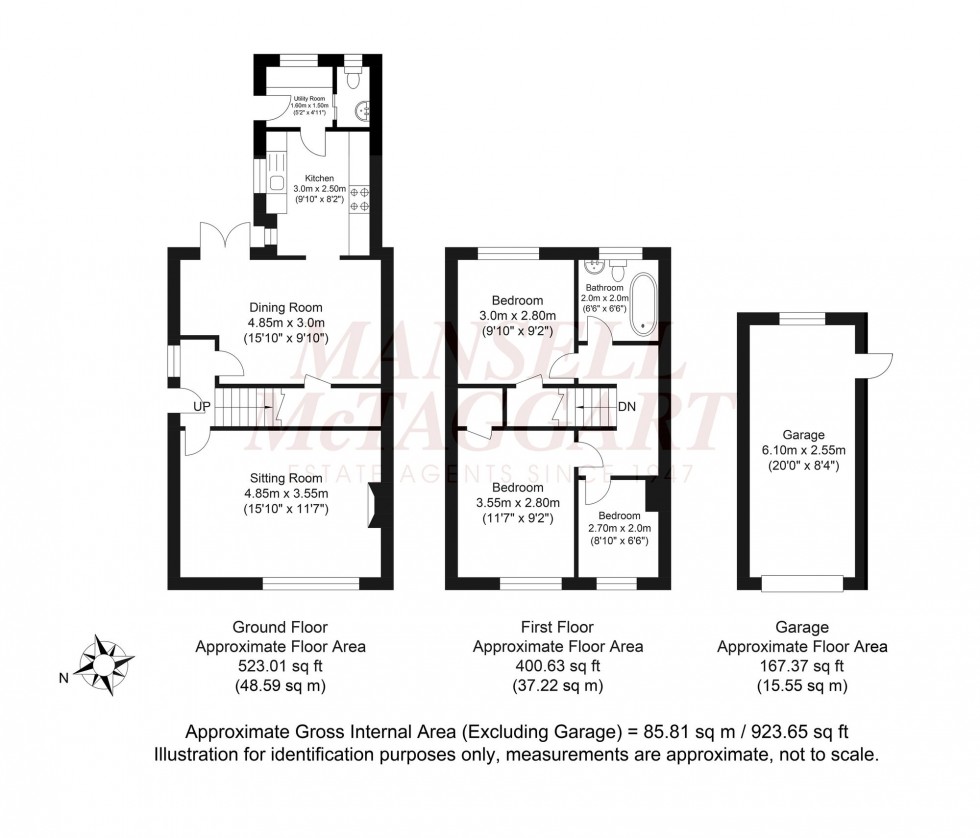 Floorplan for Broadwood Close, Horsham, RH12