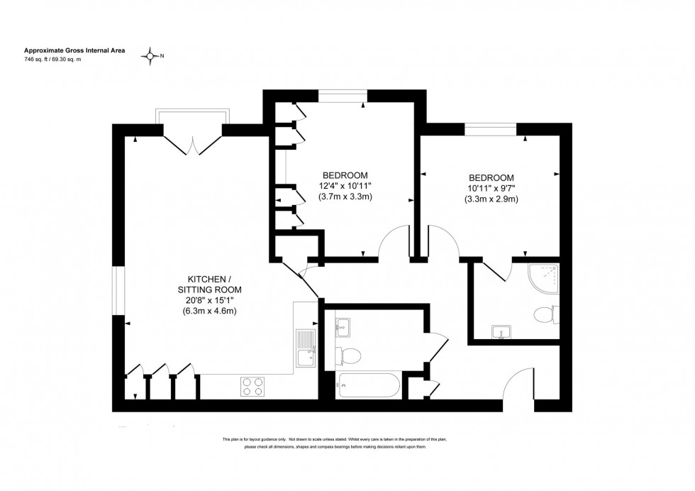 Floorplan for Franklands Village, Woodside Franklands Village, RH16