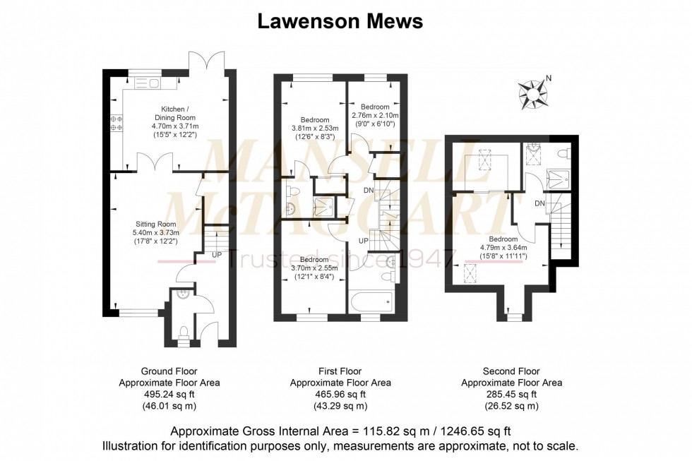 Floorplan for Lawrenson Mews, Billingshurst, RH14
