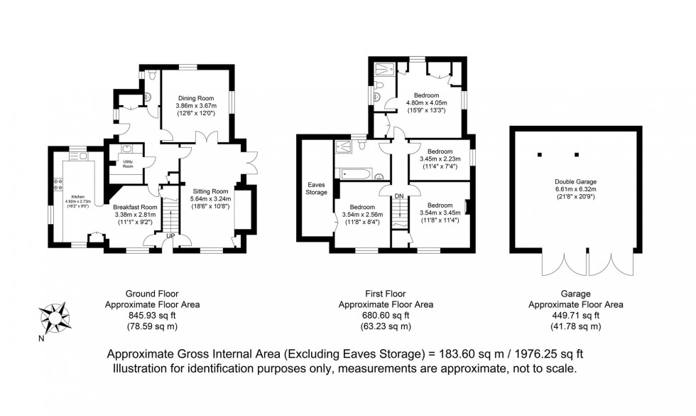 Floorplan for Tidebrook, Wadhurst, TN5