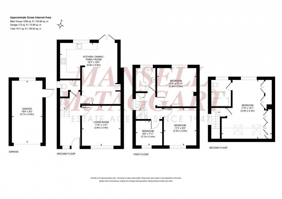 Floorplan for Priory Road, Burgess Hill, RH15