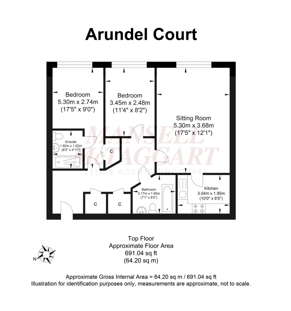 Floorplan for Brookers Road, Billingshurst, RH14