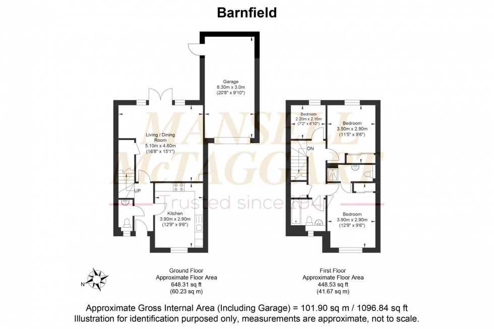 Floorplan for Barnfield, Billingshurst, RH14