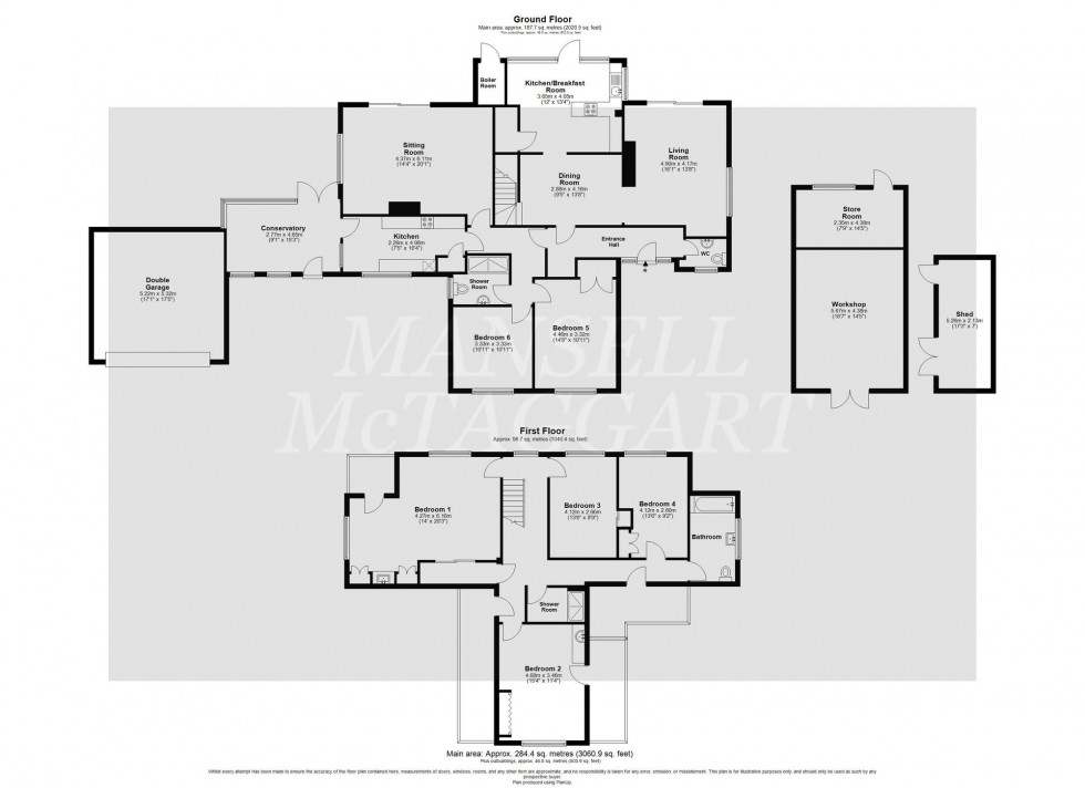 Floorplan for Imberhorne Lane, East Grinstead, RH19