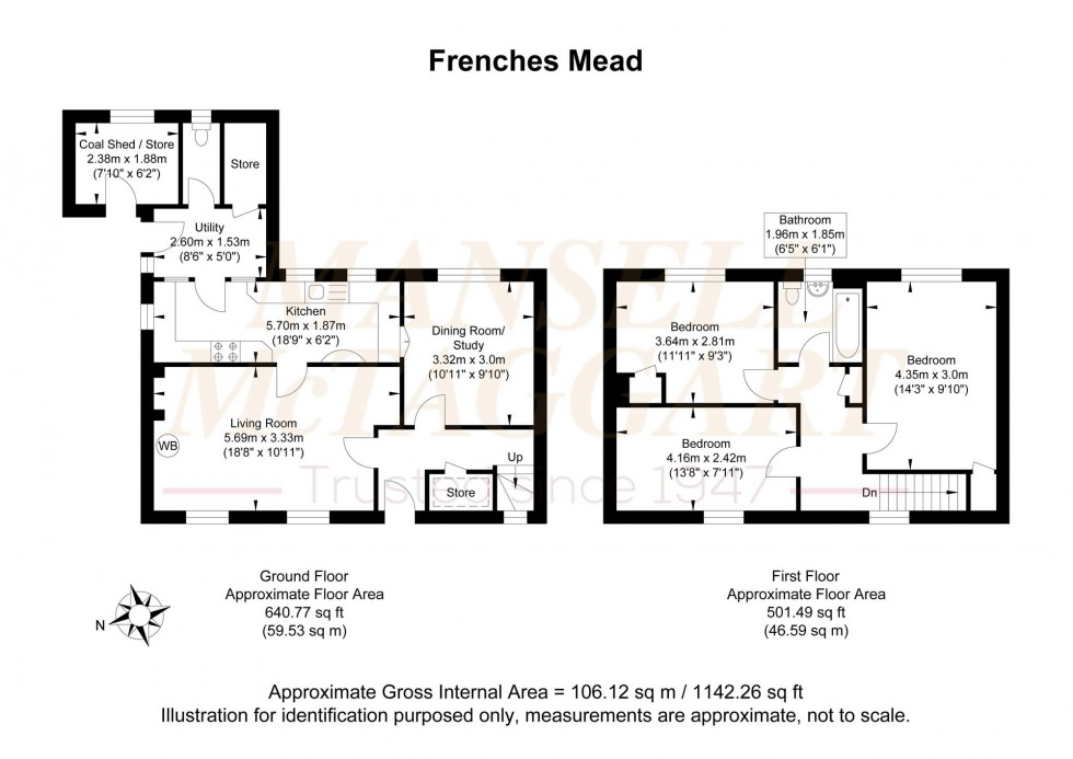 Floorplan for Frenches Mead, Billingshurst, RH14