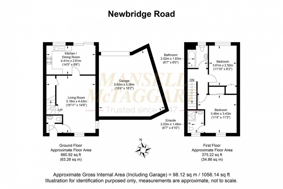 Floorplan for Newbridge Road East, Billingshurst, RH14