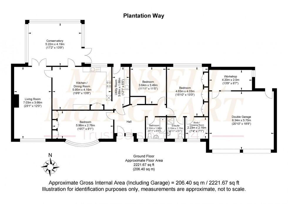 Floorplan for Plantation Way, Storrington, RH20