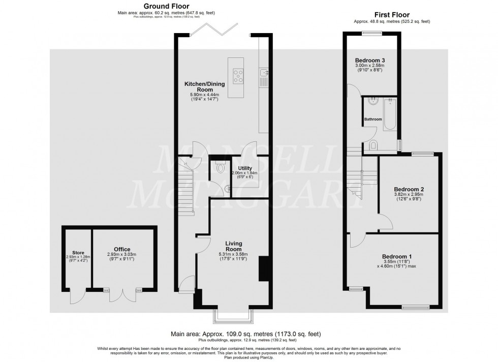 Floorplan for Grosvenor Road, East Grinstead, RH19