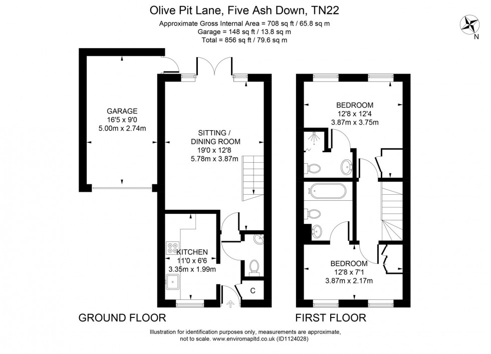 Floorplan for Olives Pit Lane, Five Ash Down, TN22
