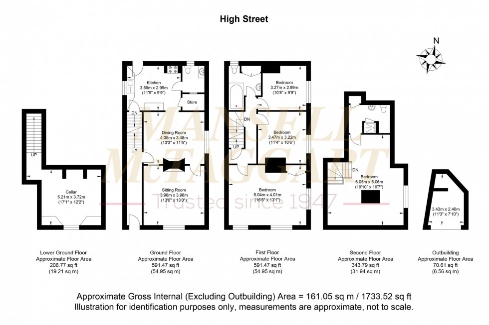 Floorplan for High Street, Burwash, TN19
