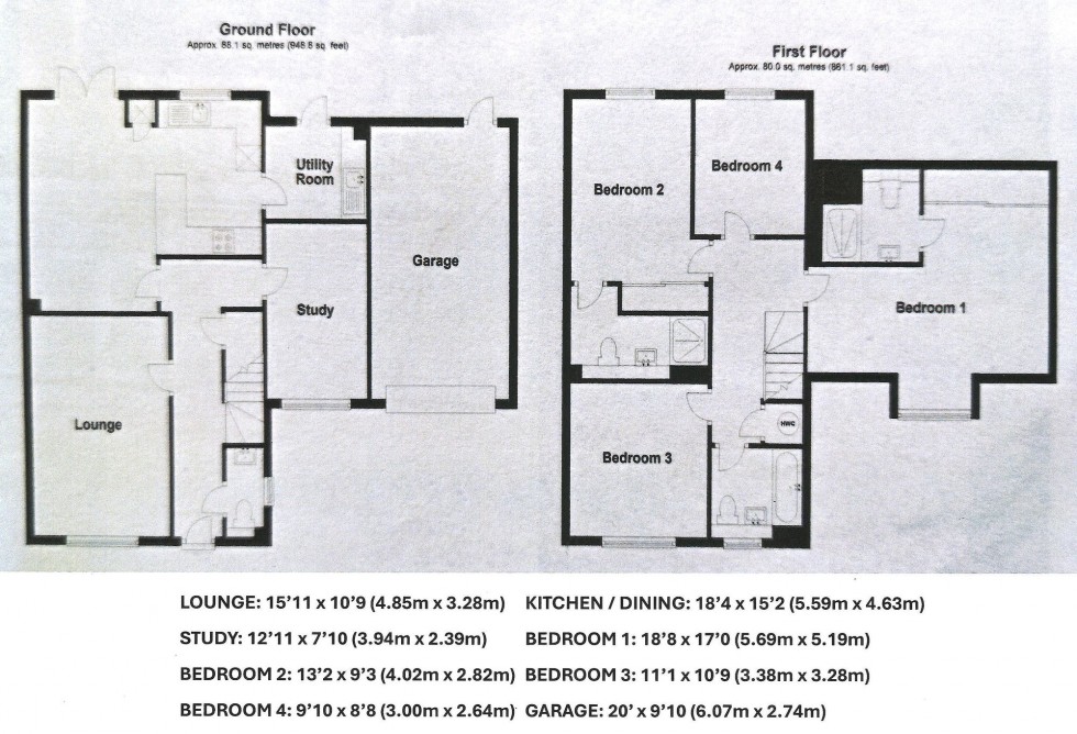 Floorplan for Anchor Avenue, Scaynes Hill, RH17