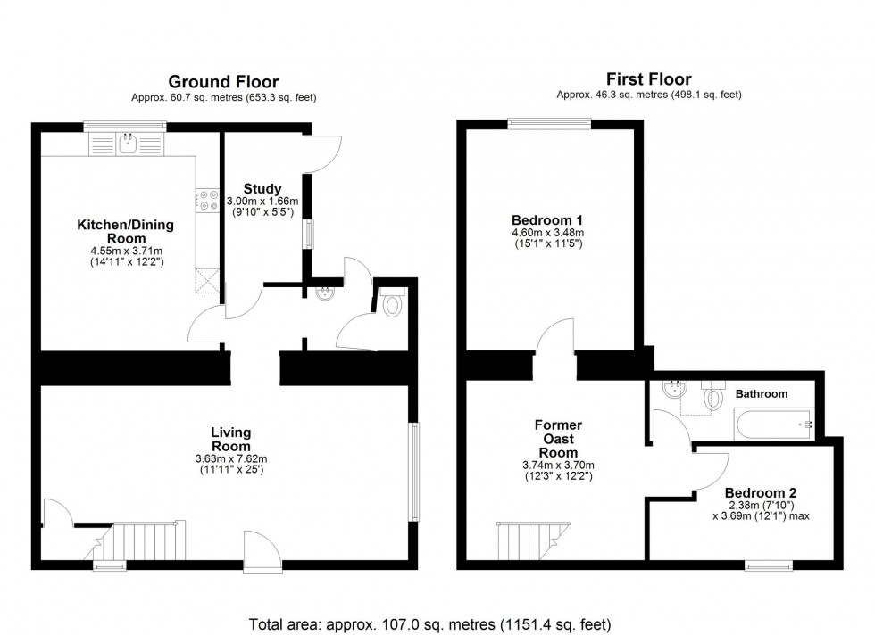 Floorplan for High Street, Hartfield, TN7