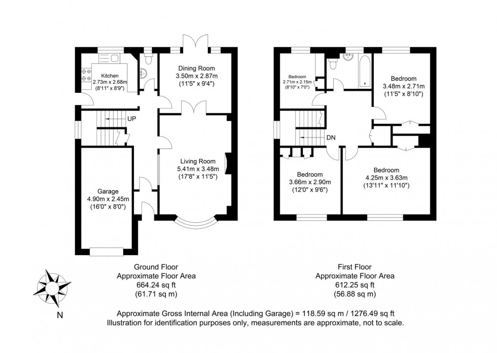 Floorplan for King Henrys Road, Lewes, BN7