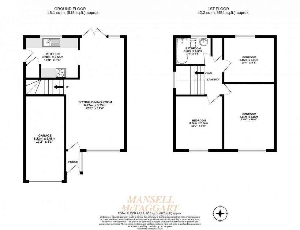 Floorplan for Bashford Way, Worth, RH10
