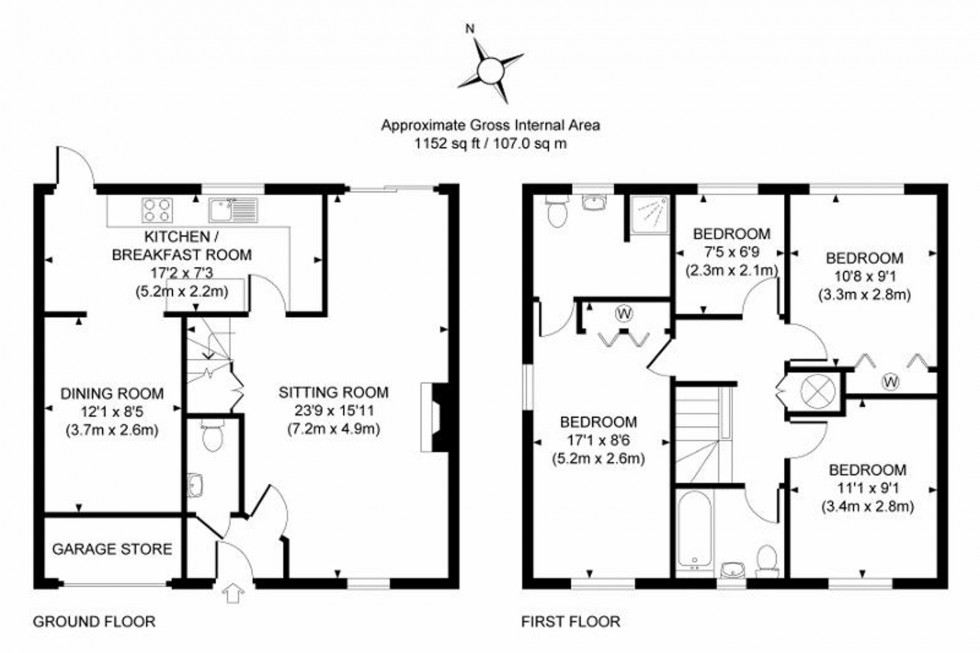 Floorplan for Callender Walk, Cuckfield, RH17