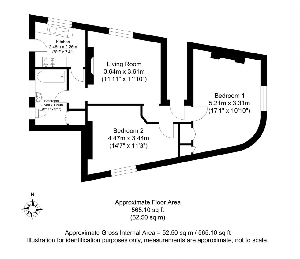 Floorplan for Fisher Street, Lewes, BN7