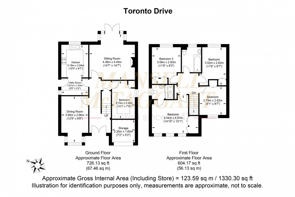 Floorplan for Toronto Drive, Smallfield, RH6