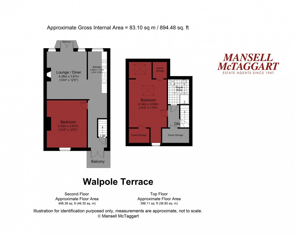 Floorplan for Walpole Terrace, Brighton, BN2