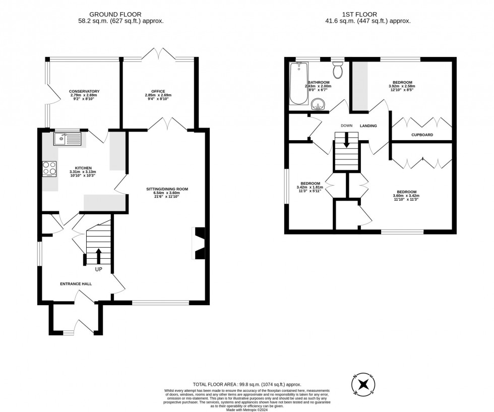 Floorplan for Poplar Close, Crawley, RH11