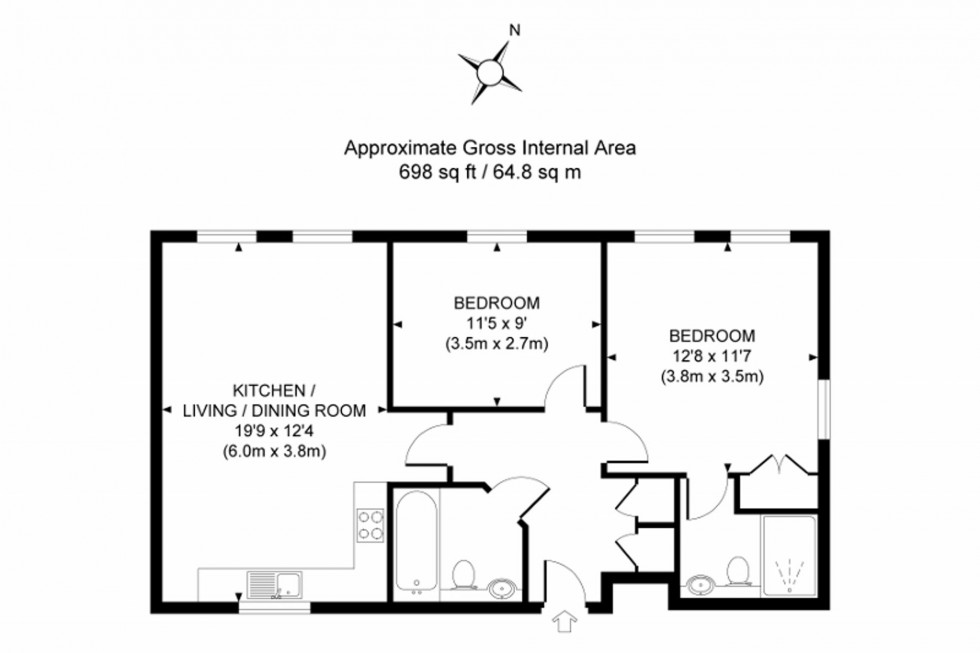 Floorplan for Brooklands, Haywards Heath, RH16