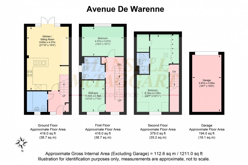 Floorplan for Avenue De Warenne, Hassocks, BN6