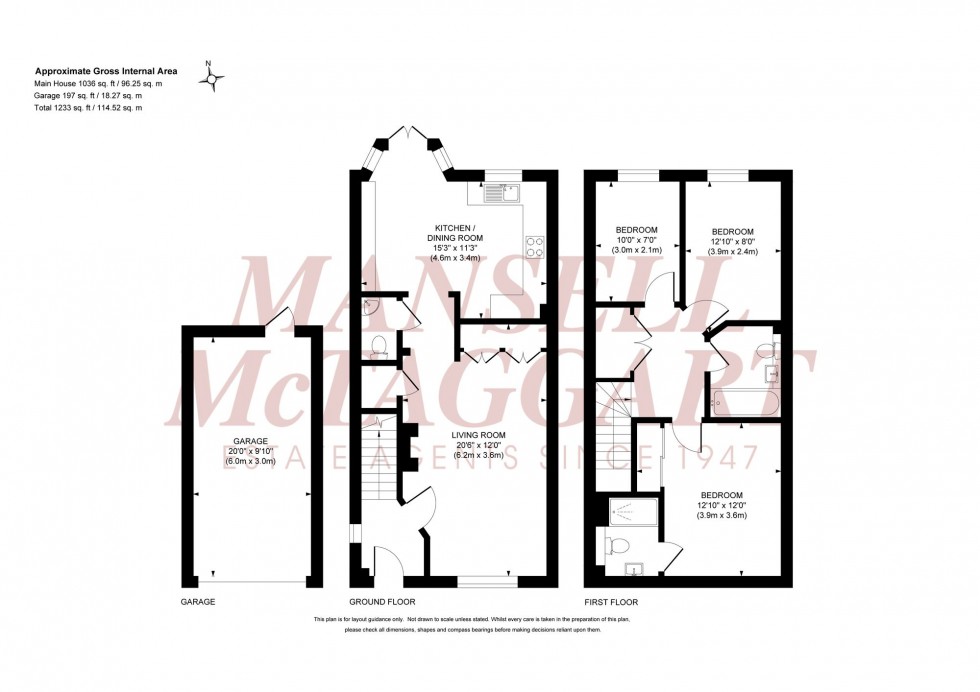Floorplan for Batt Street, Burgess Hill, RH15