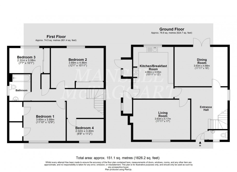 Floorplan for Three Bridges Road, Crawley, RH10