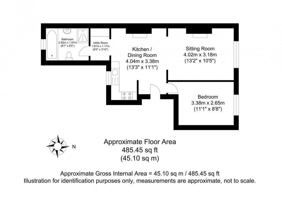Floorplan for Cliffe High Street, Lewes, BN7