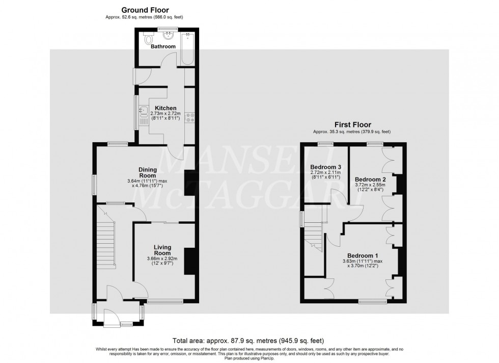 Floorplan for Redehall Road, Smallfield, RH6