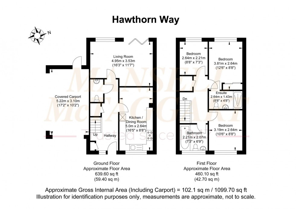 Floorplan for Hawthorn Way, Billingshurst, RH14