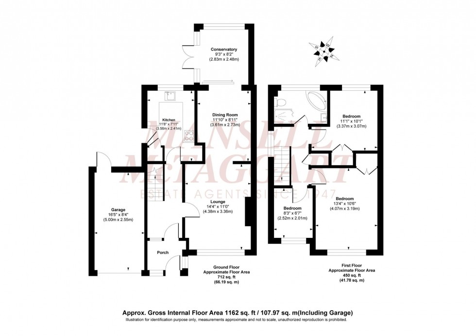 Floorplan for Marle Avenue, Burgess Hill, RH15