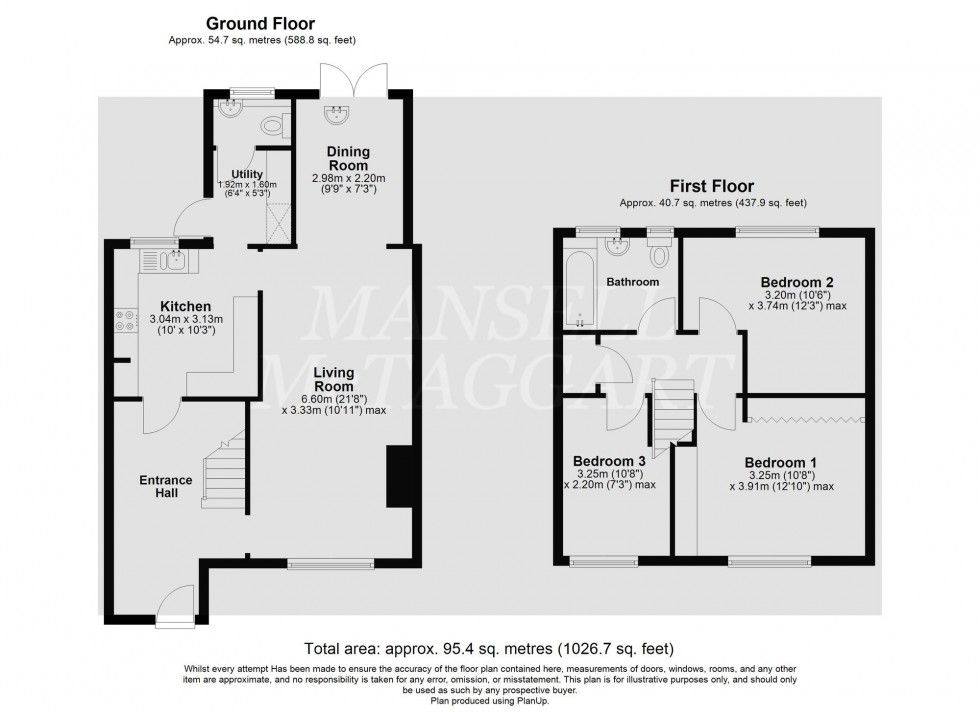 Floorplan for Leveret Lane, Crawley, RH11