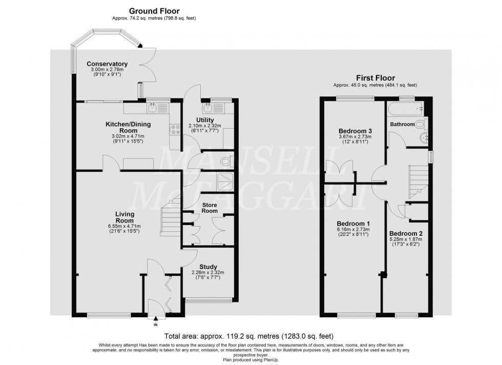 Floorplan for Garden House Lane, East Grinstead, RH19