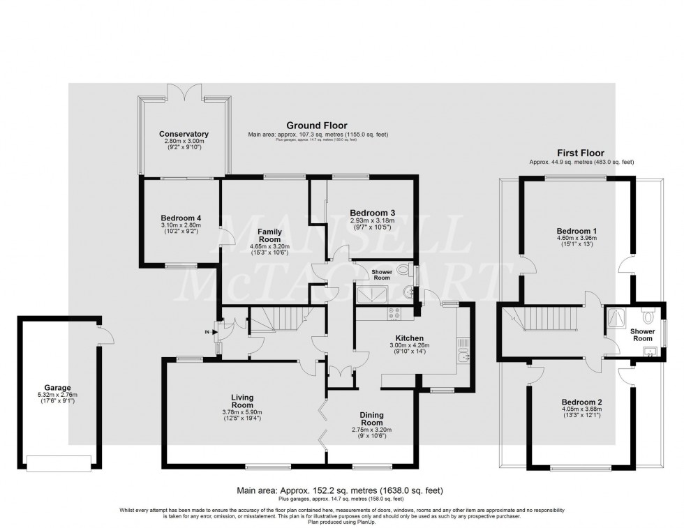 Floorplan for Langsmead, Blindley Heath, RH7