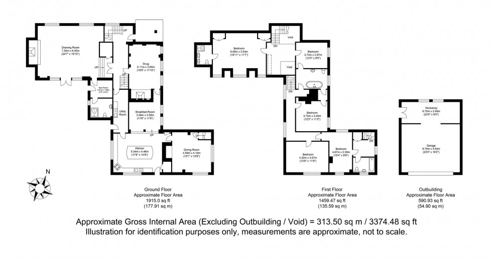 Floorplan for Camberlot Road, Upper Dicker, BN27