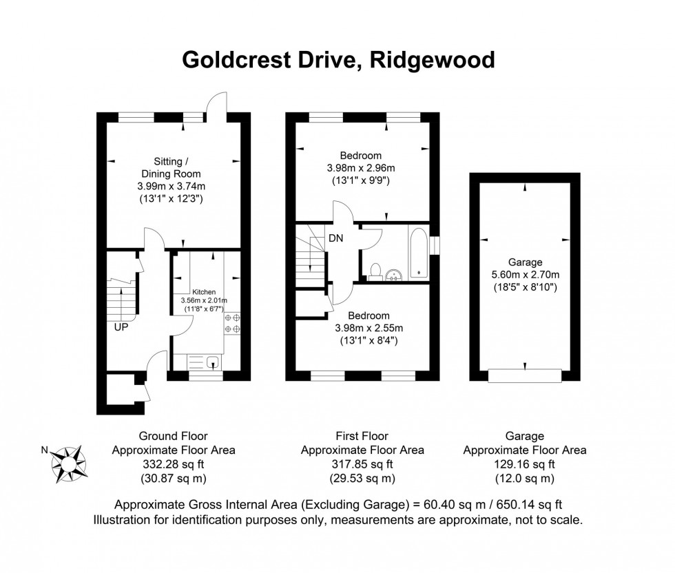 Floorplan for Goldcrest Drive, Ridgewood, TN22