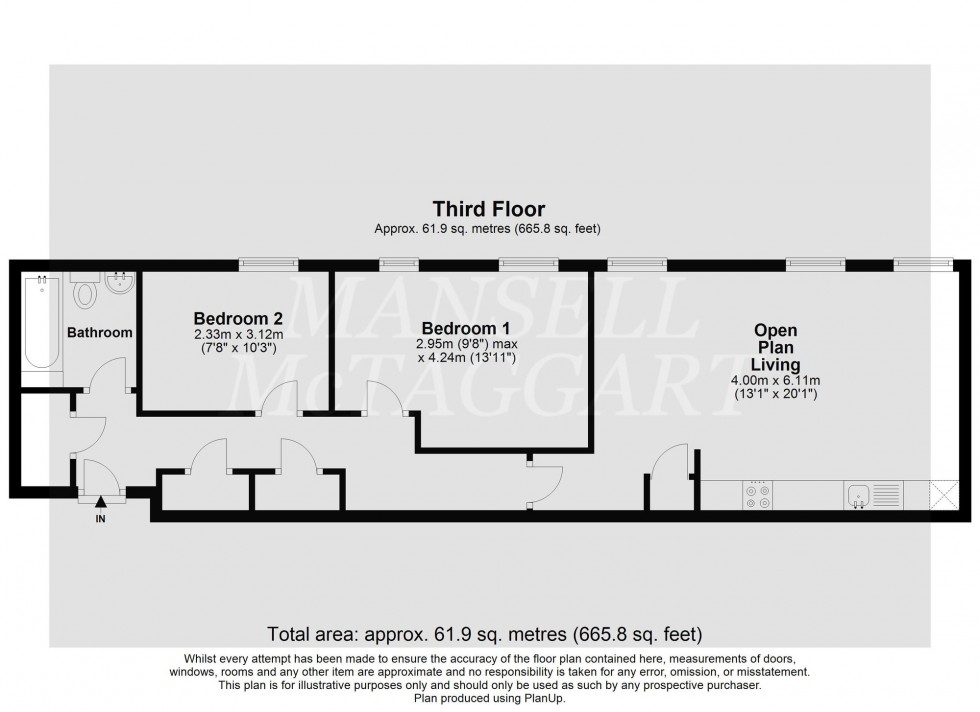 Floorplan for Christopher Road, East Grinstead, RH19