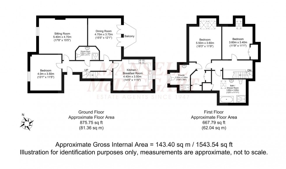 Floorplan for Potters Place, Horsham, RH12