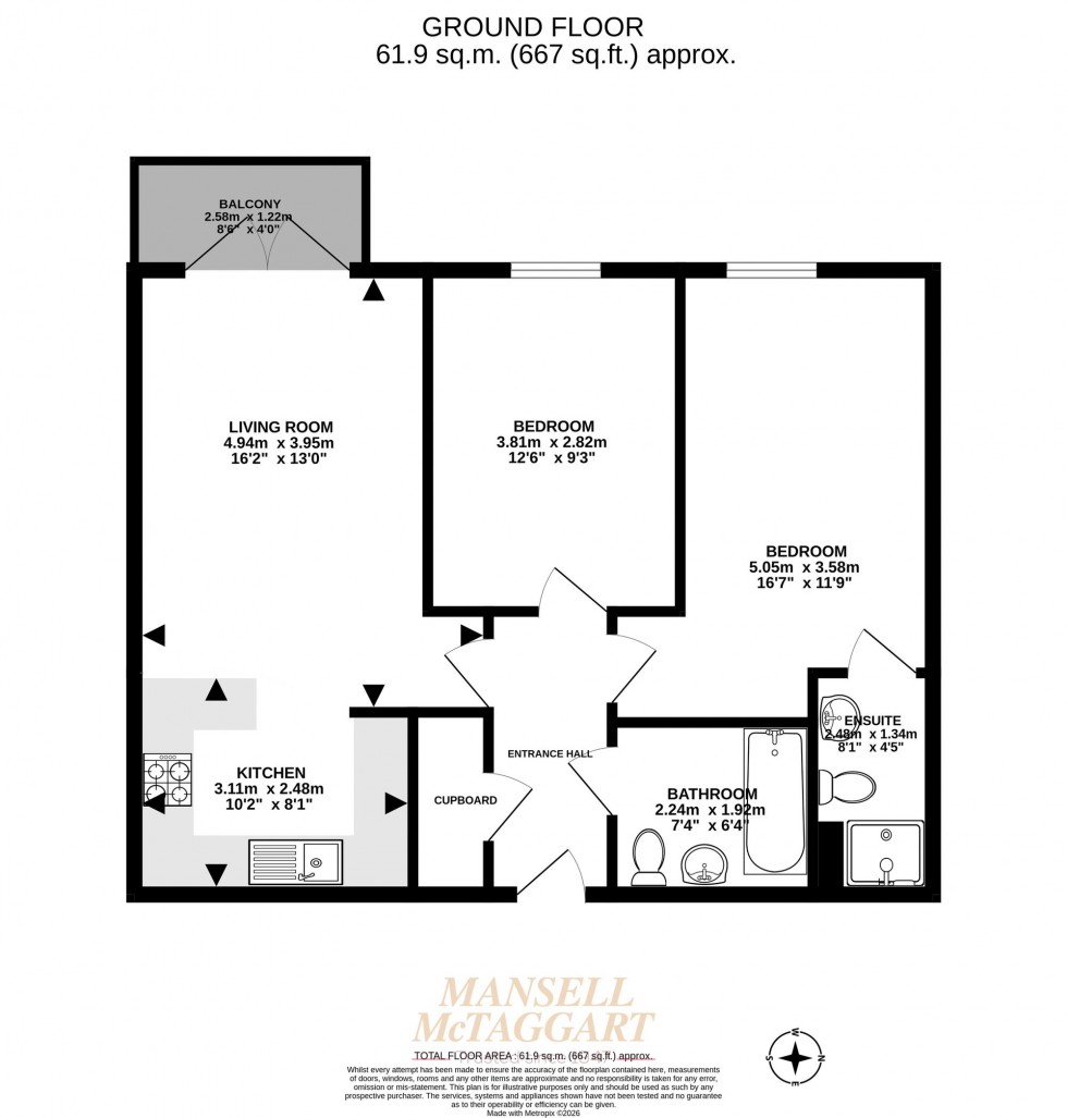 Floorplan for Commonwealth Drive, Finlay Court, RH10