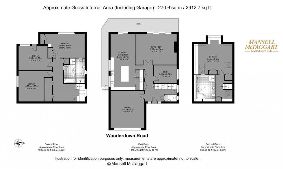 Floorplan for Wanderdown Road, Ovingdean, BN2