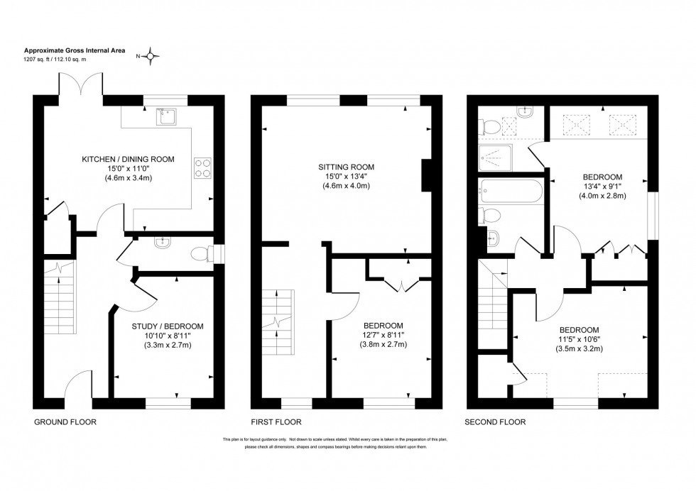 Floorplan for Weavers Mead, Haywards Heath, RH16