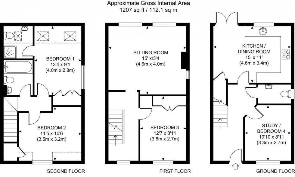 Floorplan for Weavers Mead, Haywards Heath, RH16