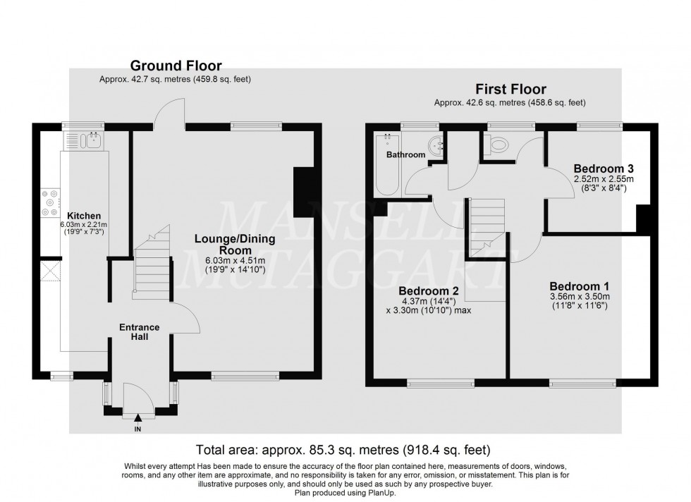Floorplan for Lewes Close, Crawley, RH10
