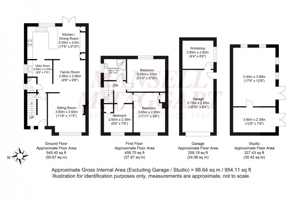 Floorplan for Hill Mead, Horsham, RH12