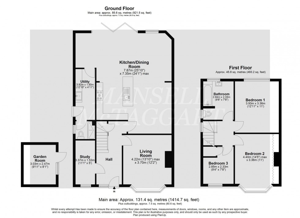 Floorplan for The Meadway, Horley, RH6